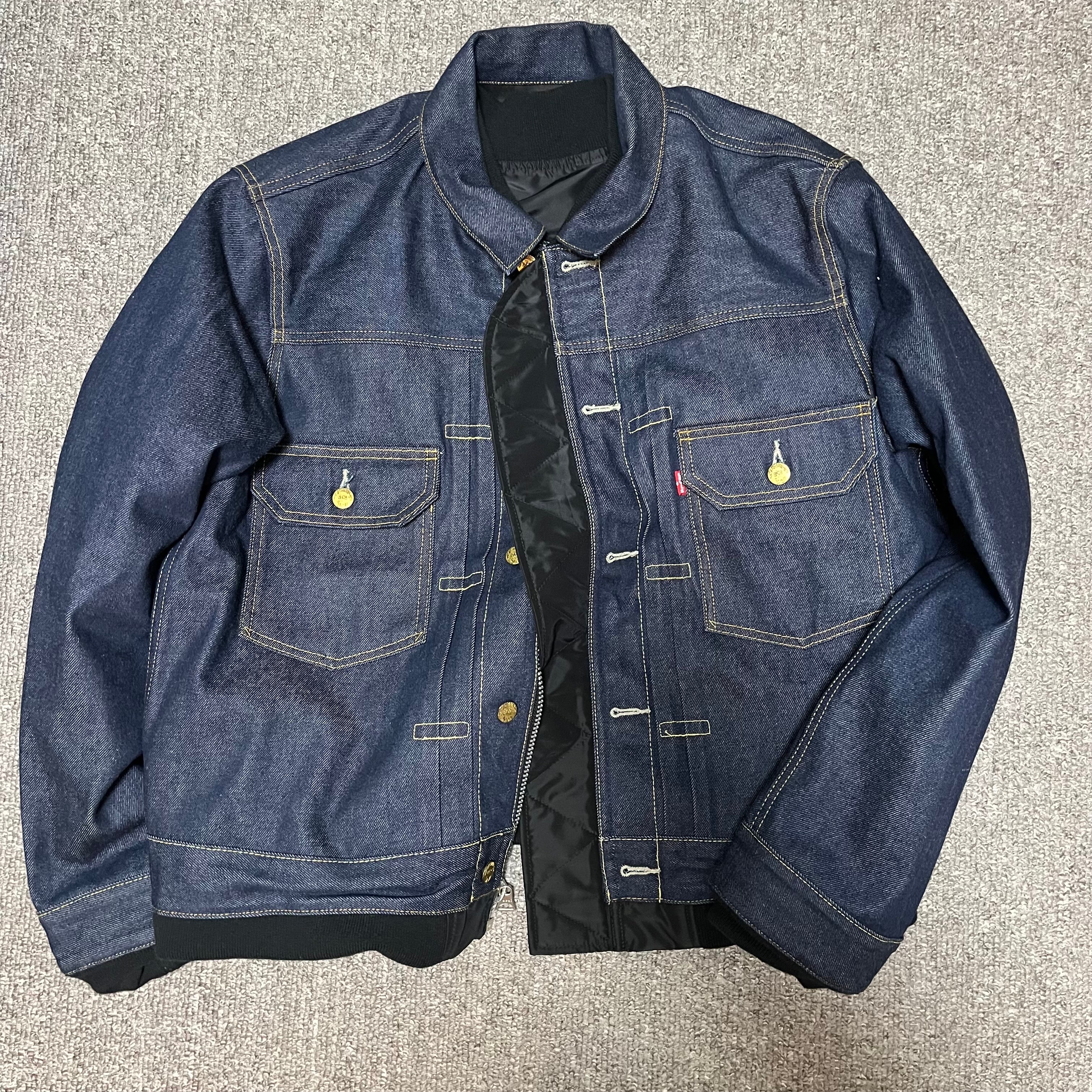 サカイx リーバイス　リバーシブルブルゾン サイズ2 Levi's® x sacai Denim x Matelasse Twill Reversible Blouson| Sacai