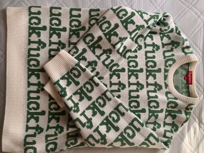 Supreme Fuck Sweater "White"