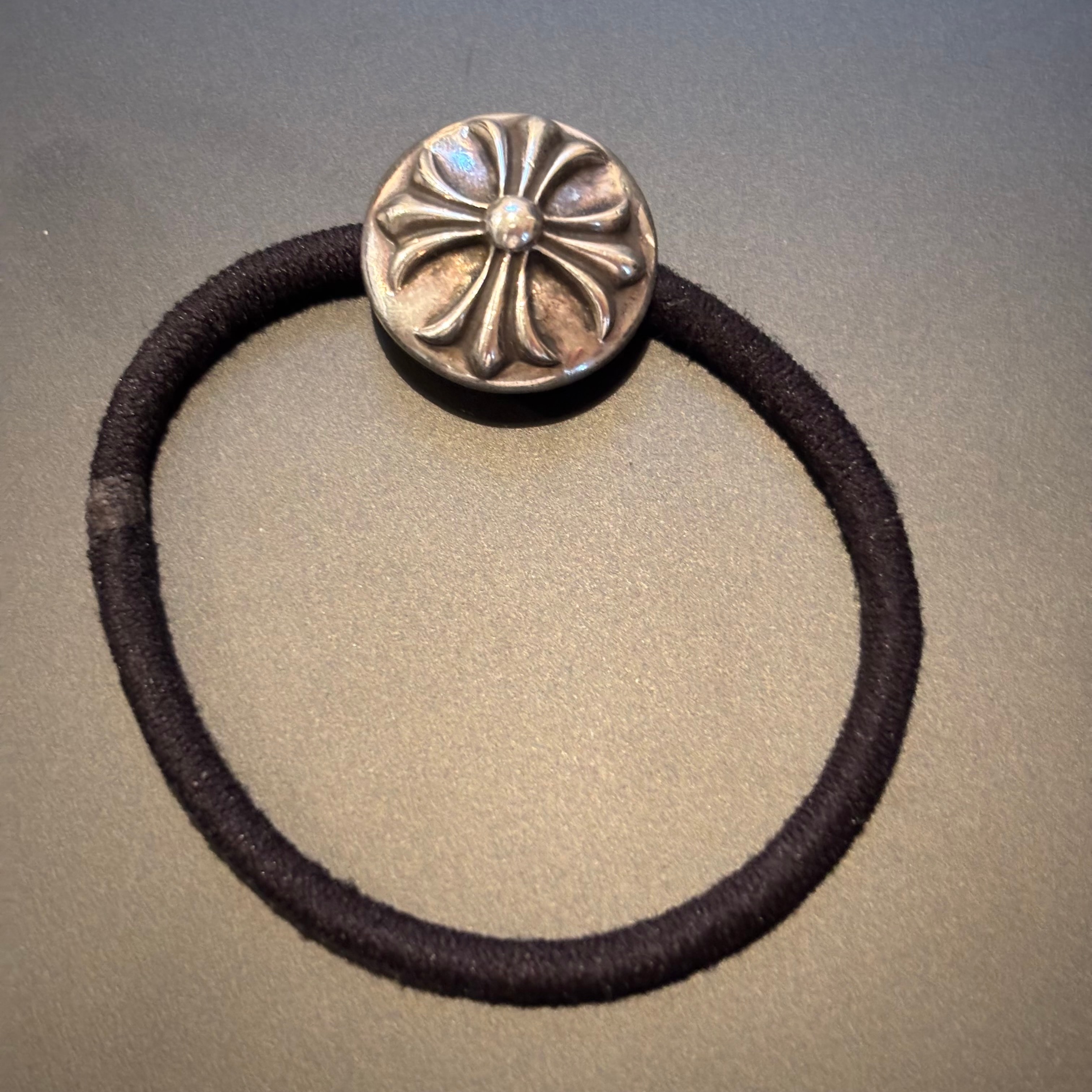 Chrome Hearts Hair Band # 2 Cross Bracelet "Black"