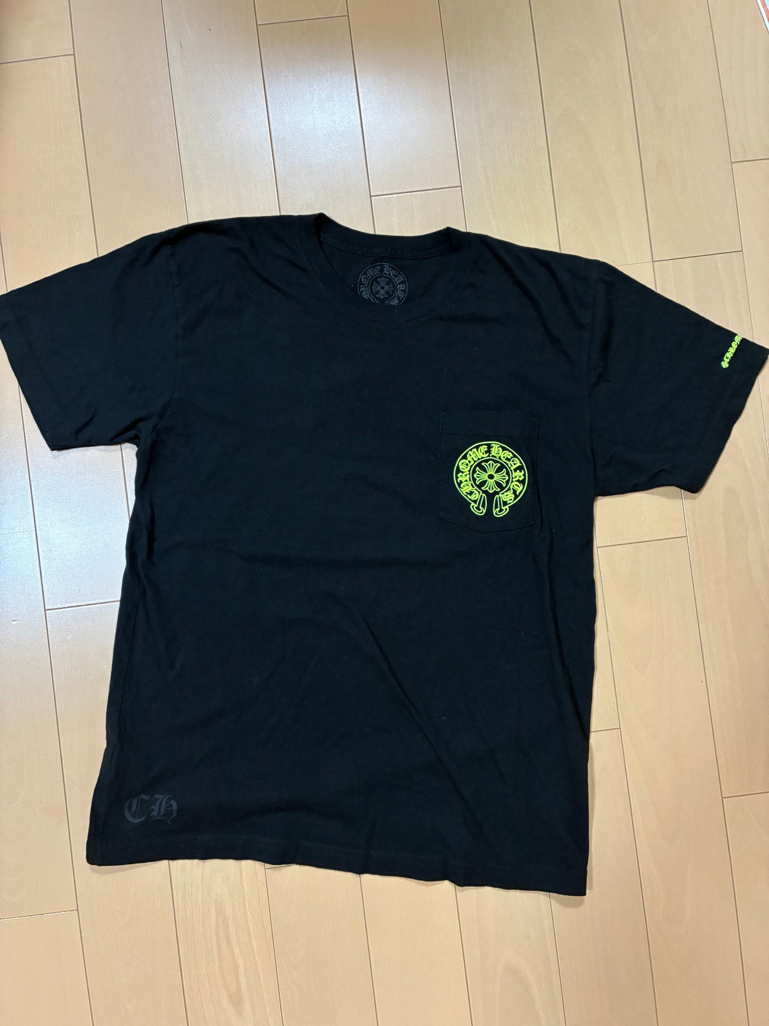Chrome Hearts Neon Yellow Horseshoe S/S T-Shirt "Black"