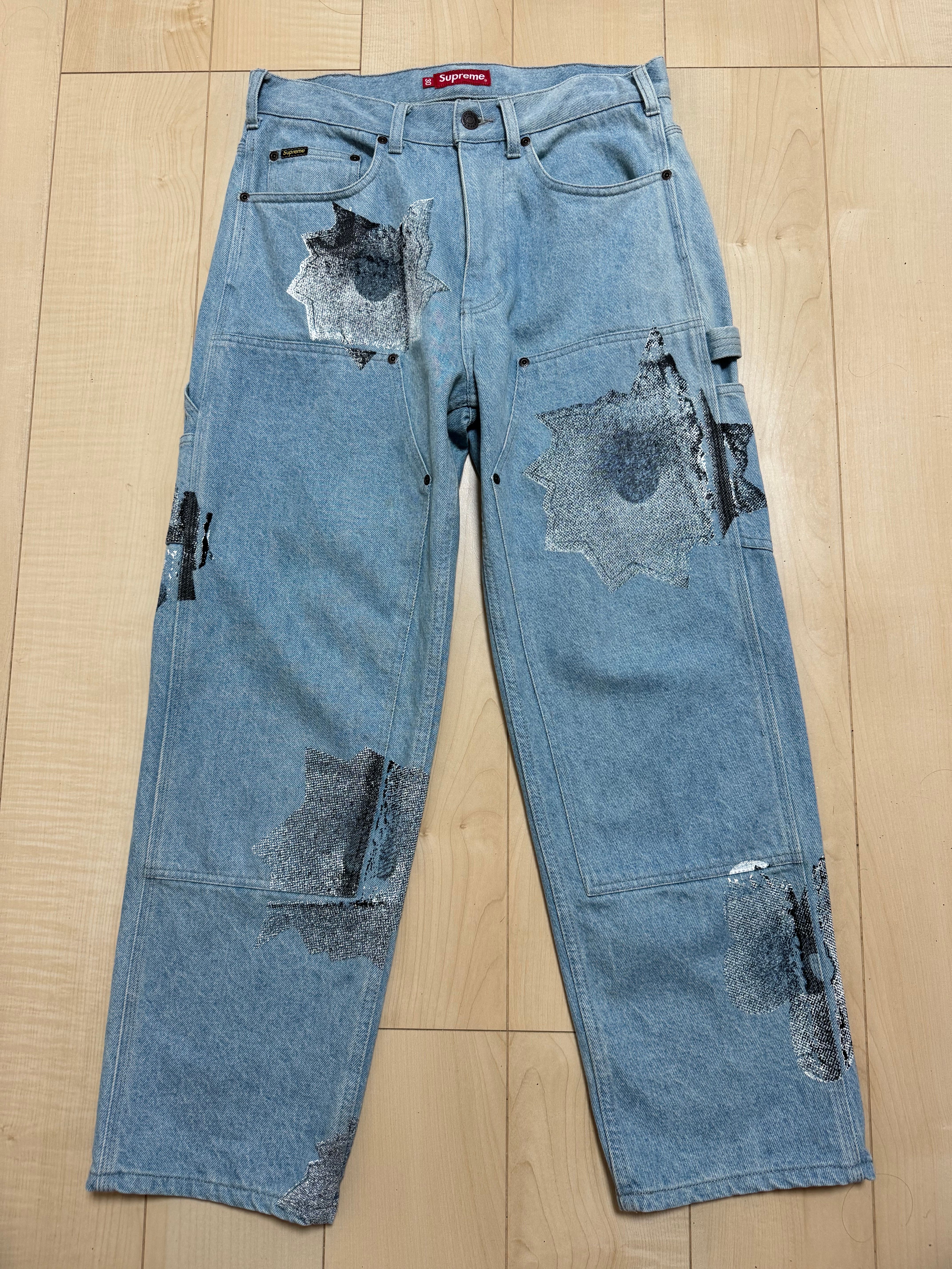 Supreme Nate Lowman Double Knee Painter Pant "Denim"