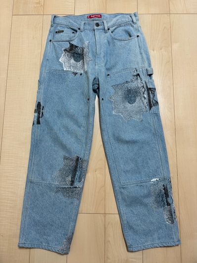 Supreme Nate Lowman Double Knee Painter Pant "Denim"