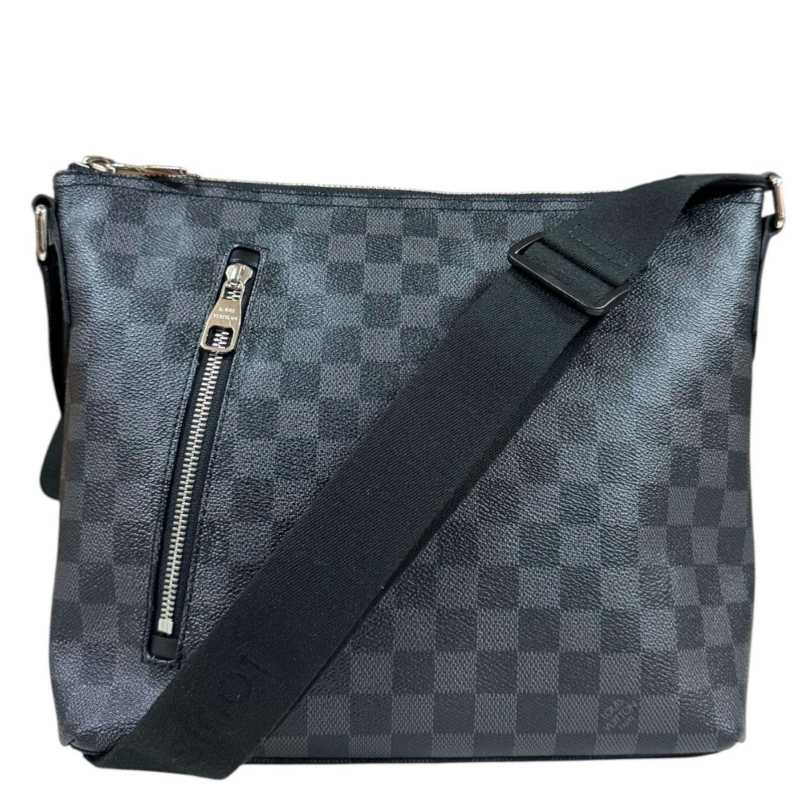 ルイヴィトン ミックPM ダミエグラフィット ショルダーバッグ ダミエグラフィットキャンバス N41211 ブラック メンズ LOUIS VUITTON  中古