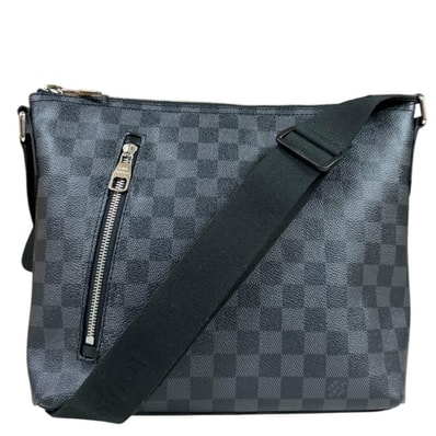 ルイヴィトン ミックPM ダミエグラフィット ショルダーバッグ ダミエグラフィットキャンバス N41211 ブラック メンズ LOUIS VUITTON 中古