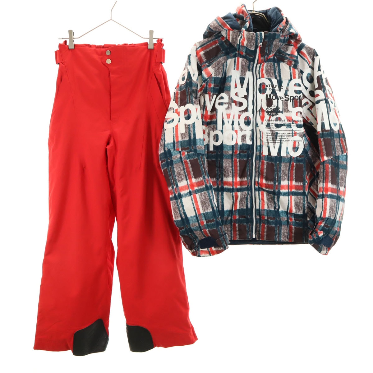 デサントスキーウェア 上下 中古品 やや傷や汚れあり】DESCENTE デサント 総柄 スキー ウェア 上下