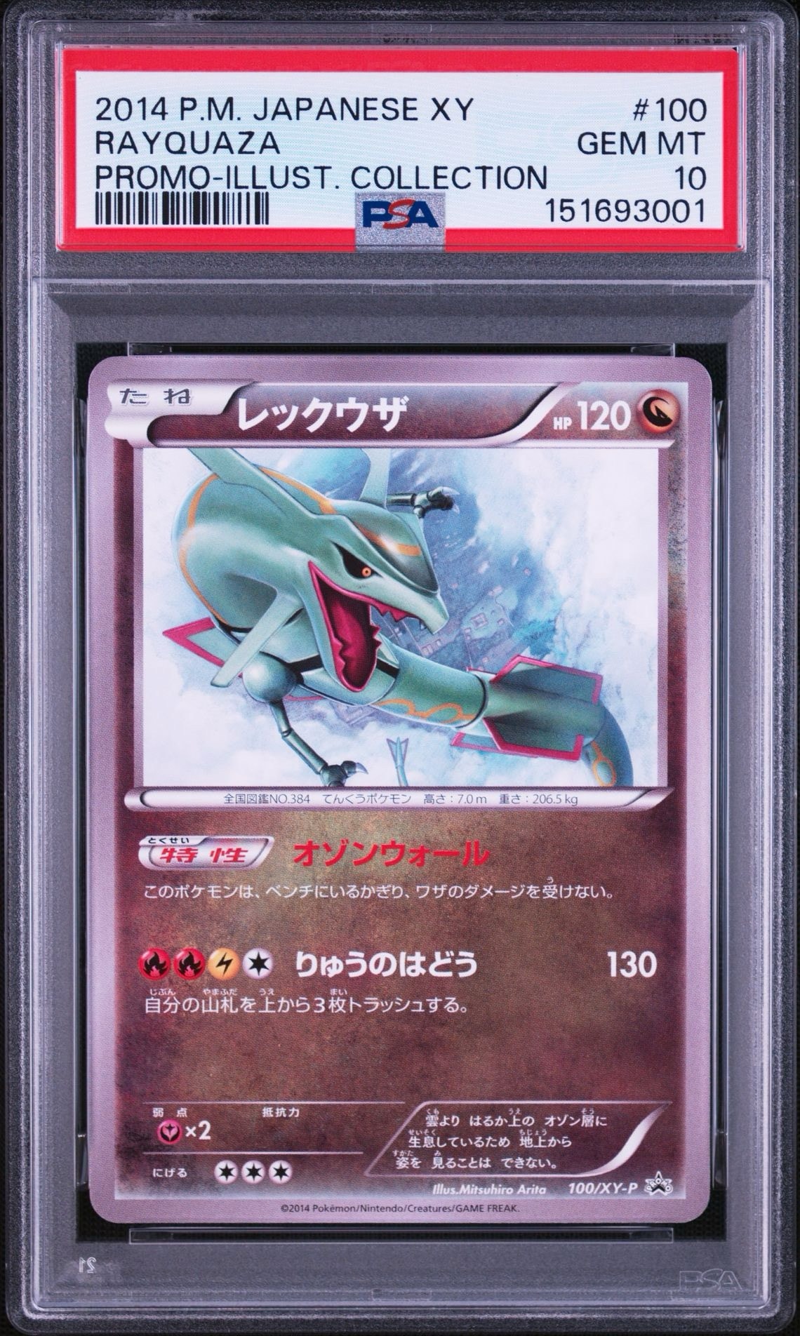 レックウザ イラストコレクション: プロモ[XY-P 100/XY-P