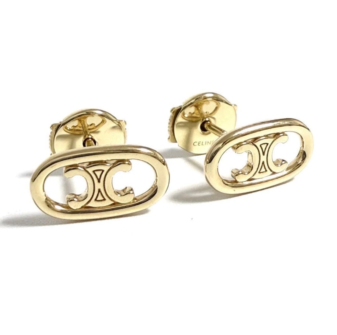 A (未使用に近い)】【k18】セリーヌ マイヨン トリオンフ スタッズ