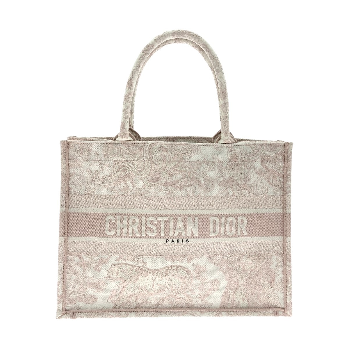 Christian Dior クリスチャンディオール トワル ドゥ ジュイ エンブロイダリー ブックトート スモールバッグ M1296ZTDT ピンク