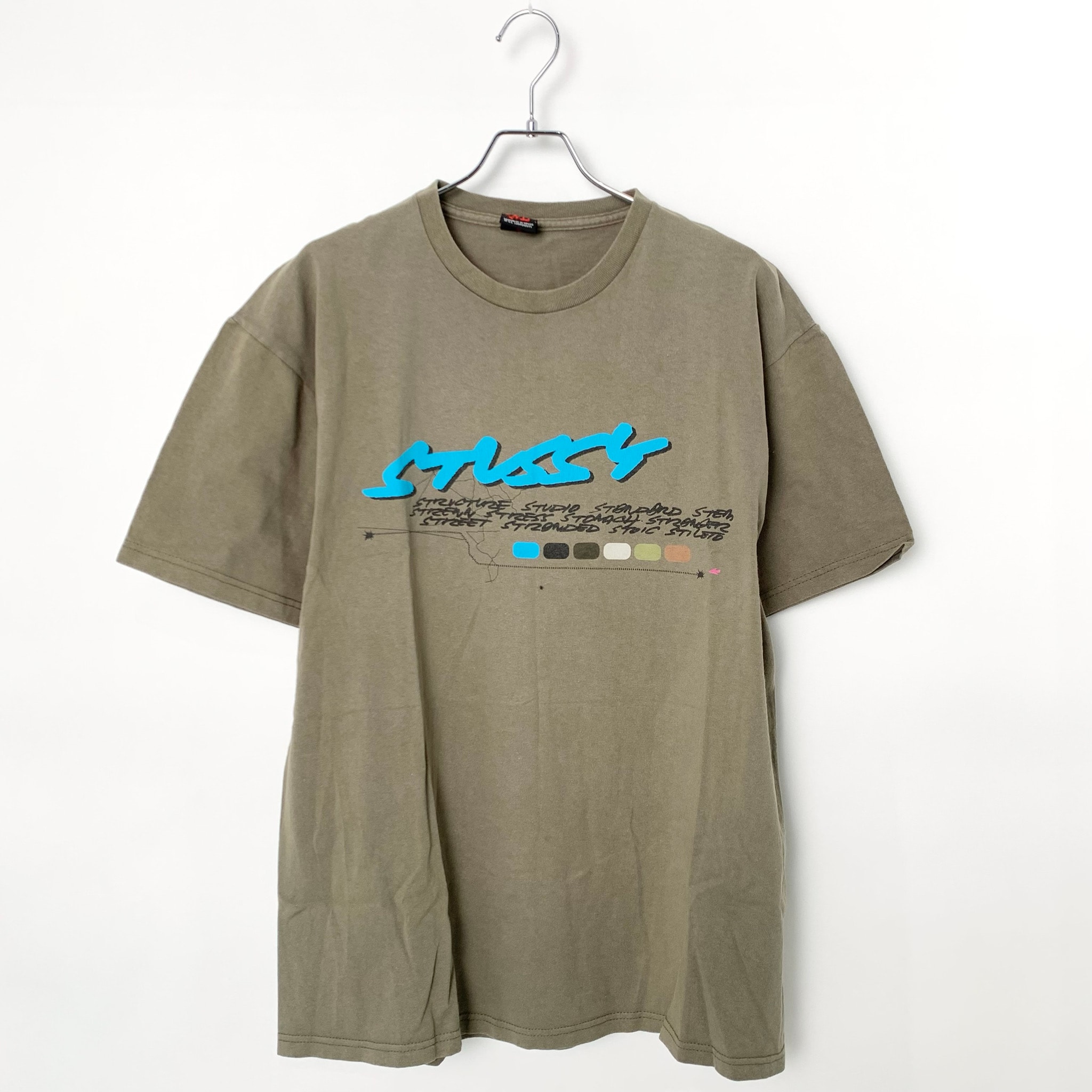 STUSSY FUTURA LOGO TEE KHAKI
