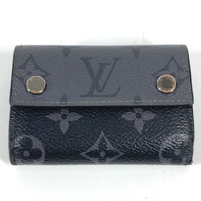 ルイヴィトン LOUIS VUITTON ディスカバリーコンパクトウォレット M45417 モノグラムエクリプス コンパクトウォレット 3つ折り財布 モノグラムエクリプスキャンバス ブラック