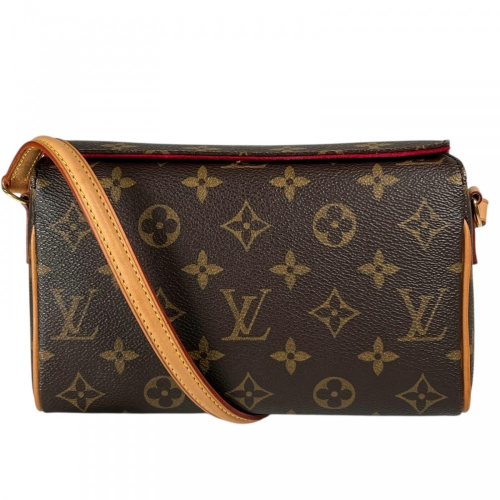 LOUIS VUITTON ルイヴィトン ハンドバッグ レシタル M51900  モノグラムキャンバス   ブラウン 茶 ゴールド金具 レディース【中古品】