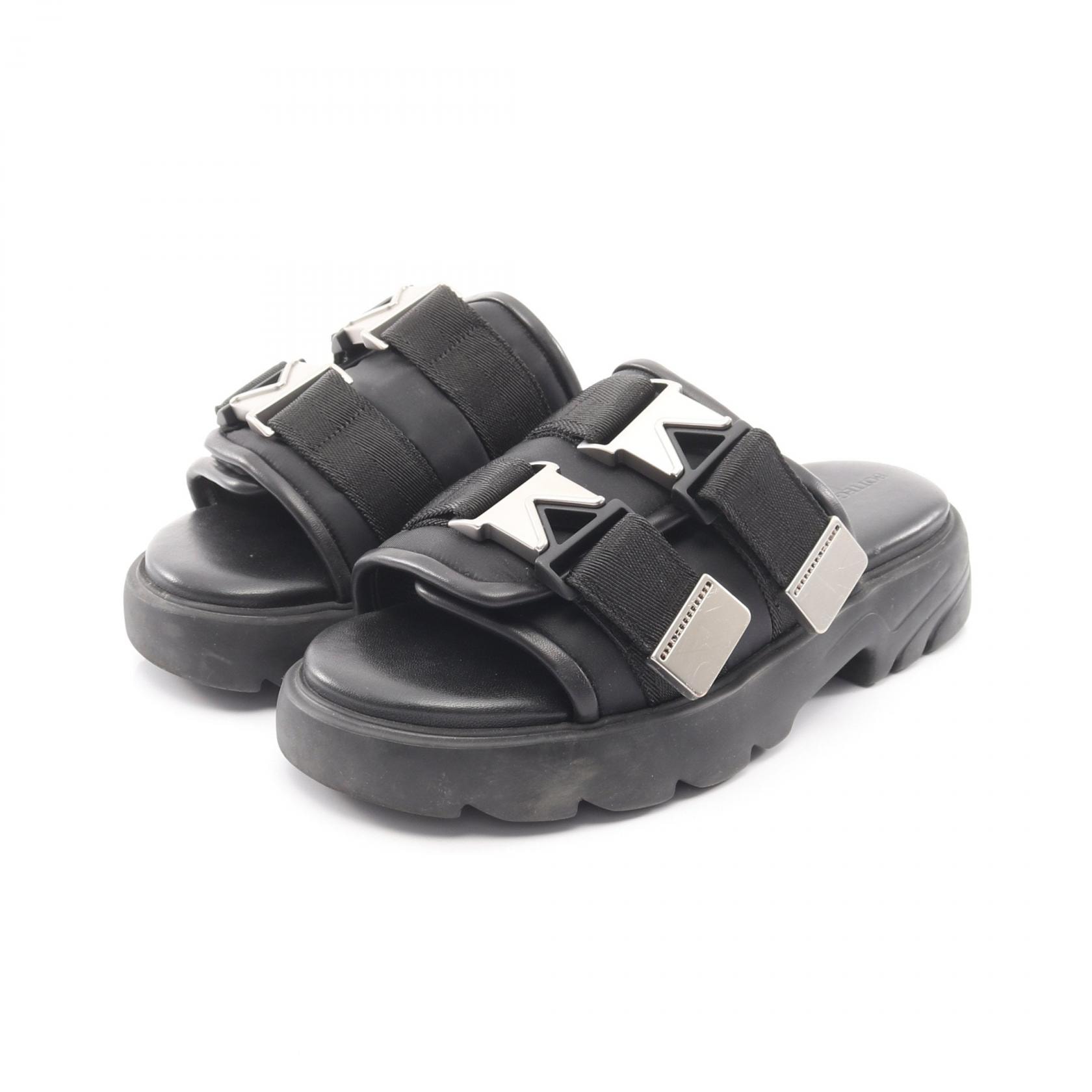 ボッテガヴェネタ BOTTEGA VENETA FLASH サンダル 靴 ナイロン レディース ブラック系 【中古】