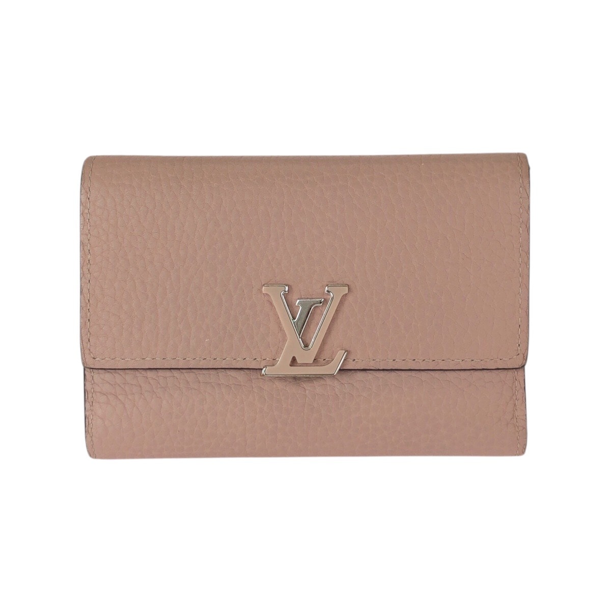 美品 LOUIS VUITTON ルイヴィトン ポルトフォイユ カプシーヌ コンパクト ピンク シルバー金具 レザー 折財布 コンパクトウォレット 601240 【中古】