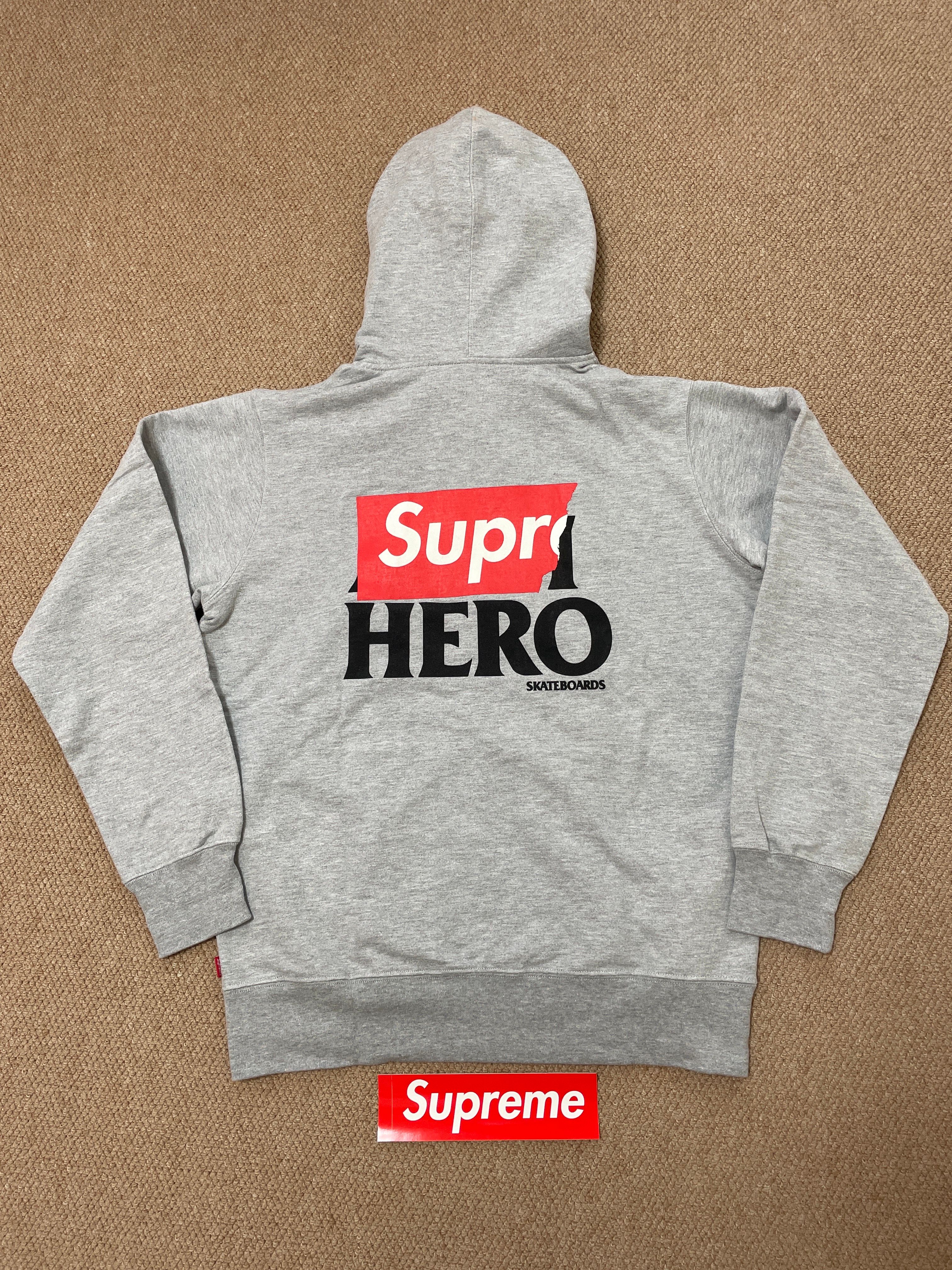 Supreme × ANTIHERO Back Logo Zip Up SweatShirt 