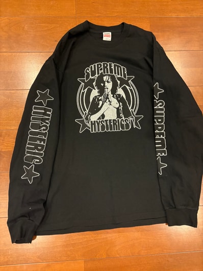 Supreme x HYSTERIC GLAMOUR L/S Tee "Black"