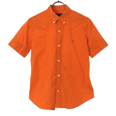 RALPH LAUREN SPORT ラルフローレンスポーツ 半袖 SLIM FIT ボタンダウンシャツ 7 オレンジ