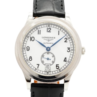 【6wce0384】ロンジン ヘリテージ 1940 L2.767.4 白文字盤【中古】腕時計 メンズ