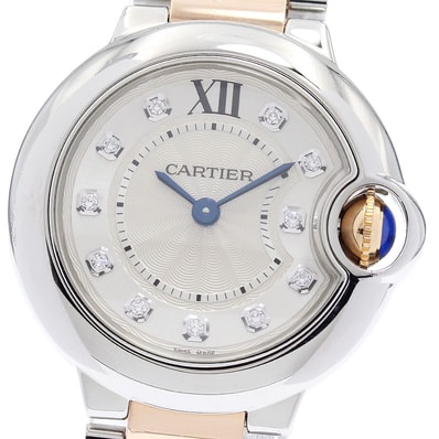 カルティエ バロンブルーSM WE902030 レディース 【中古】
