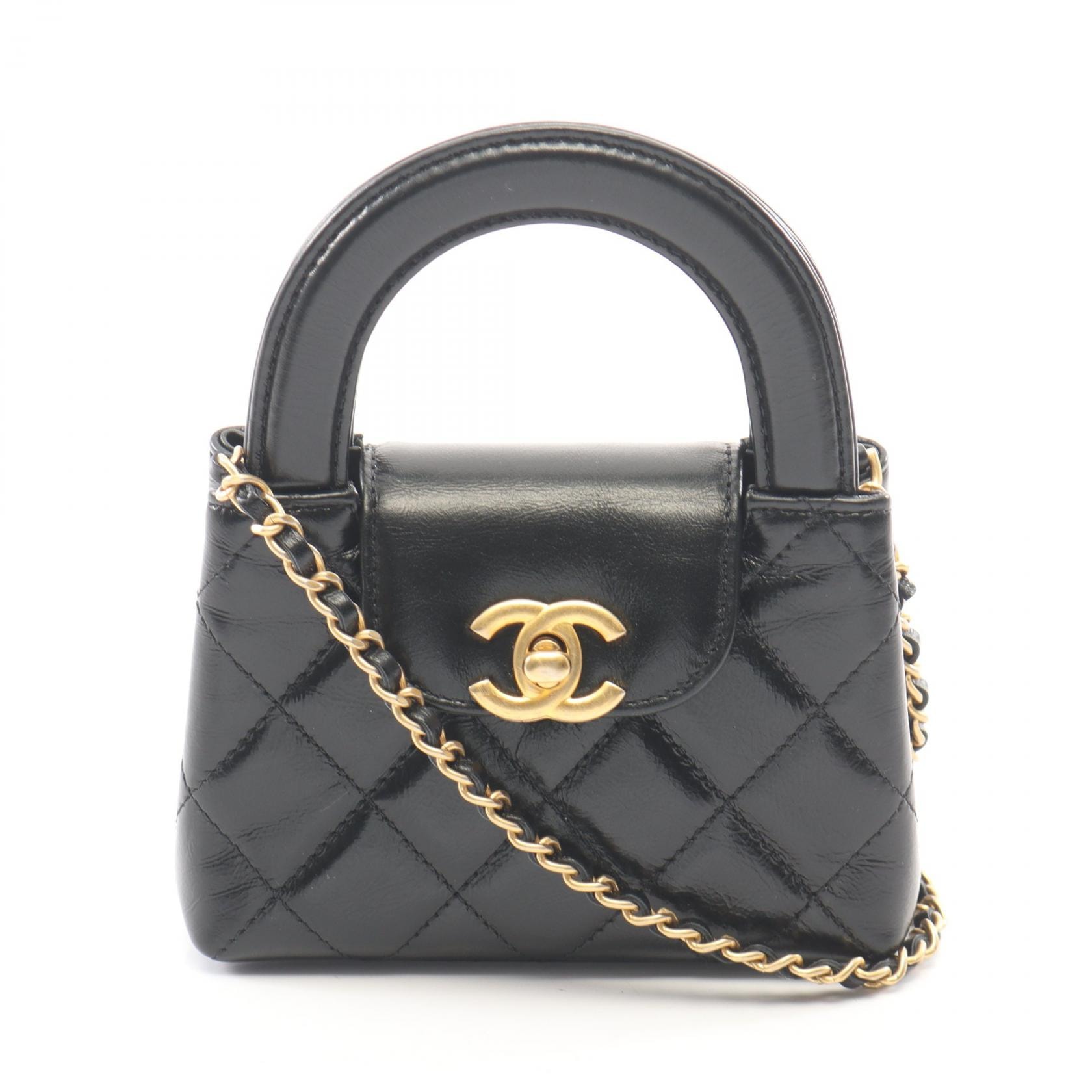 シャネル CHANEL マトラッセ 2WAY ショルダーバッグ バッグ レザー レディース ブラック系 AP3435 【中古】
