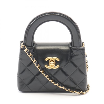 シャネル CHANEL マトラッセ 2WAY ショルダーバッグ バッグ レザー レディース ブラック系 AP3435 【中古】