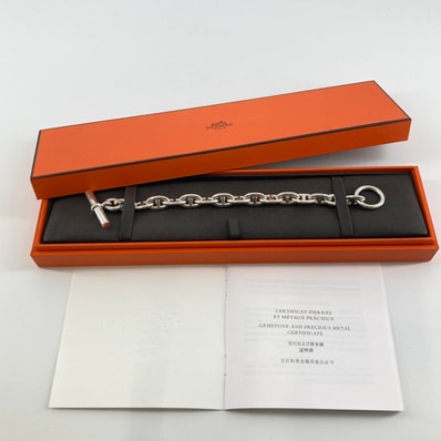 HERMES(エルメス) シェーヌダンクル MM 15コマ Ag925 ブレスレット シルバー