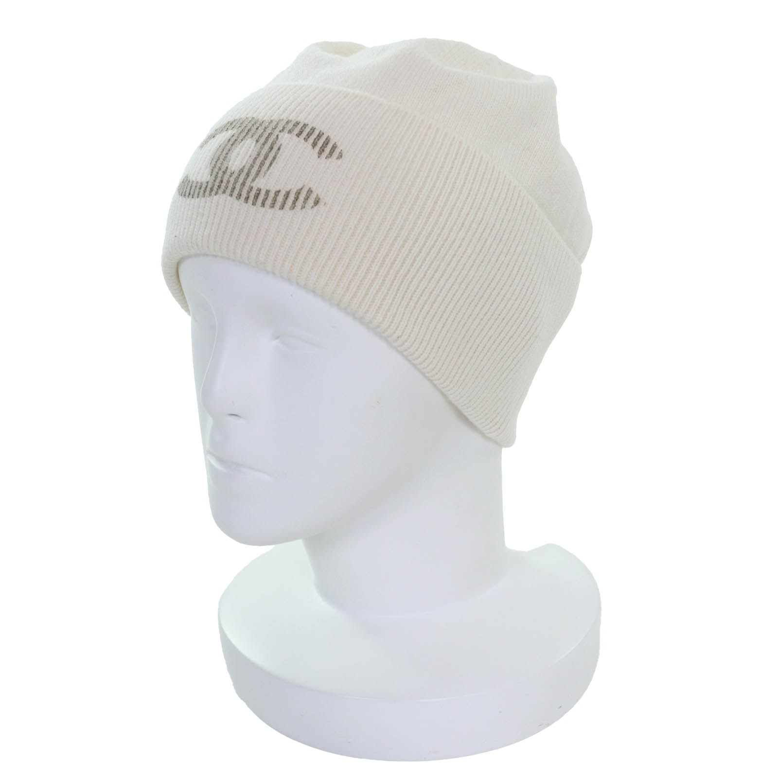 未使用品 シャネル ニットキャップ アイボリー レディース GLX14J0E
