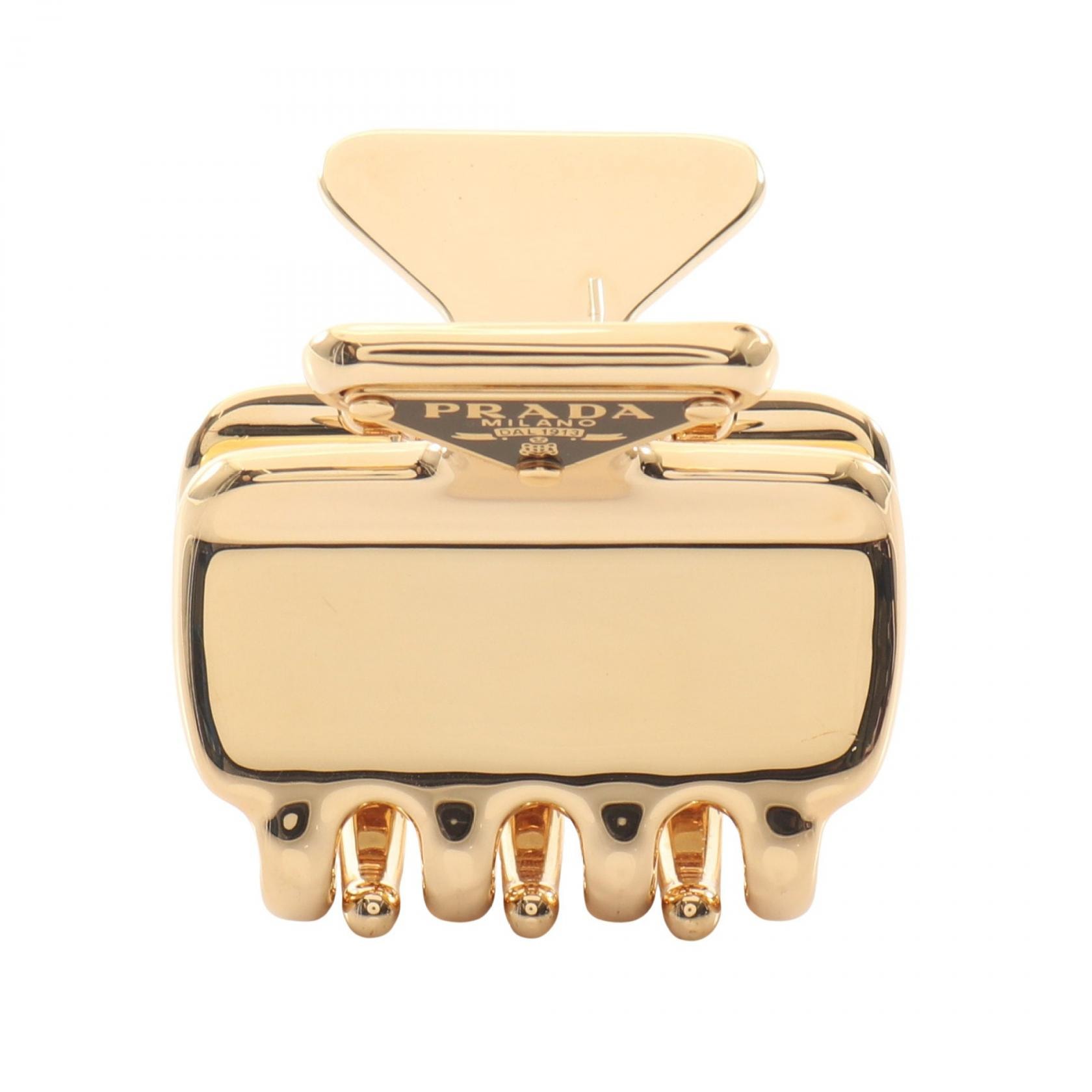 プラダ PRADA FERMAGLI 衣料品 GP(ゴールドメッキ) レディース ゴールド系 / ブラック系 【中古】