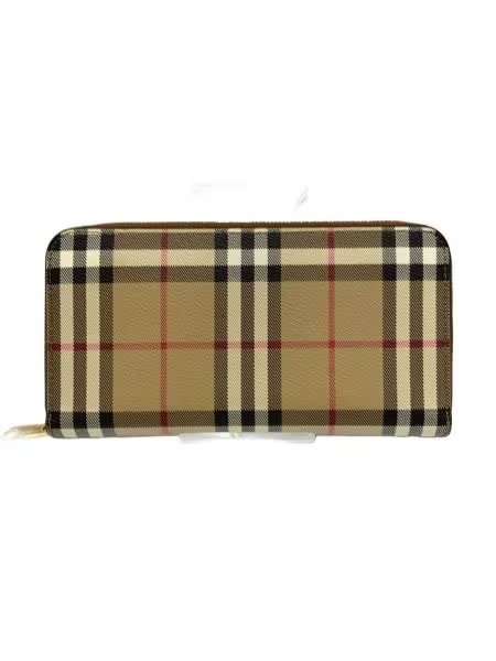 Burberry Check Zip Wallet "Archive Beige"