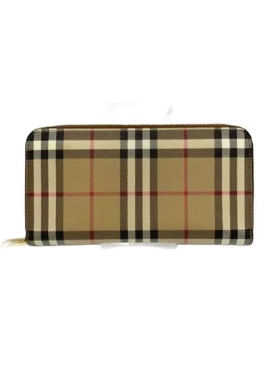 Burberry Check Zip Wallet "Archive Beige"