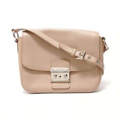 ミュウ ミュウ Miu Miu ヴィテロフェニックス プッシュロック ショルダーバッグ【中古】