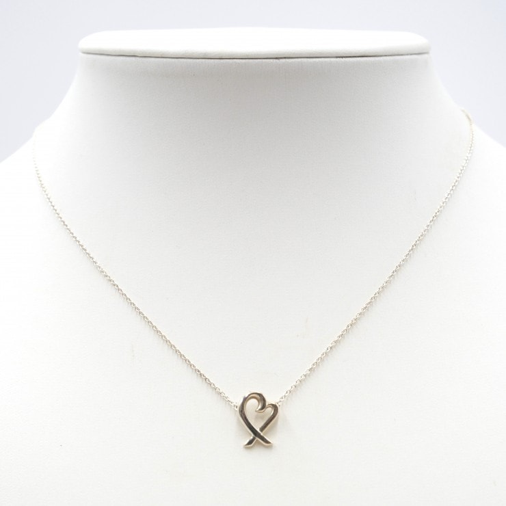 TIFFANY & Co.(ティファニー)パロマ・ピカソ ラビング ハート ペンダント ネックレス シルバー SV925 40cm レディース【中古】
