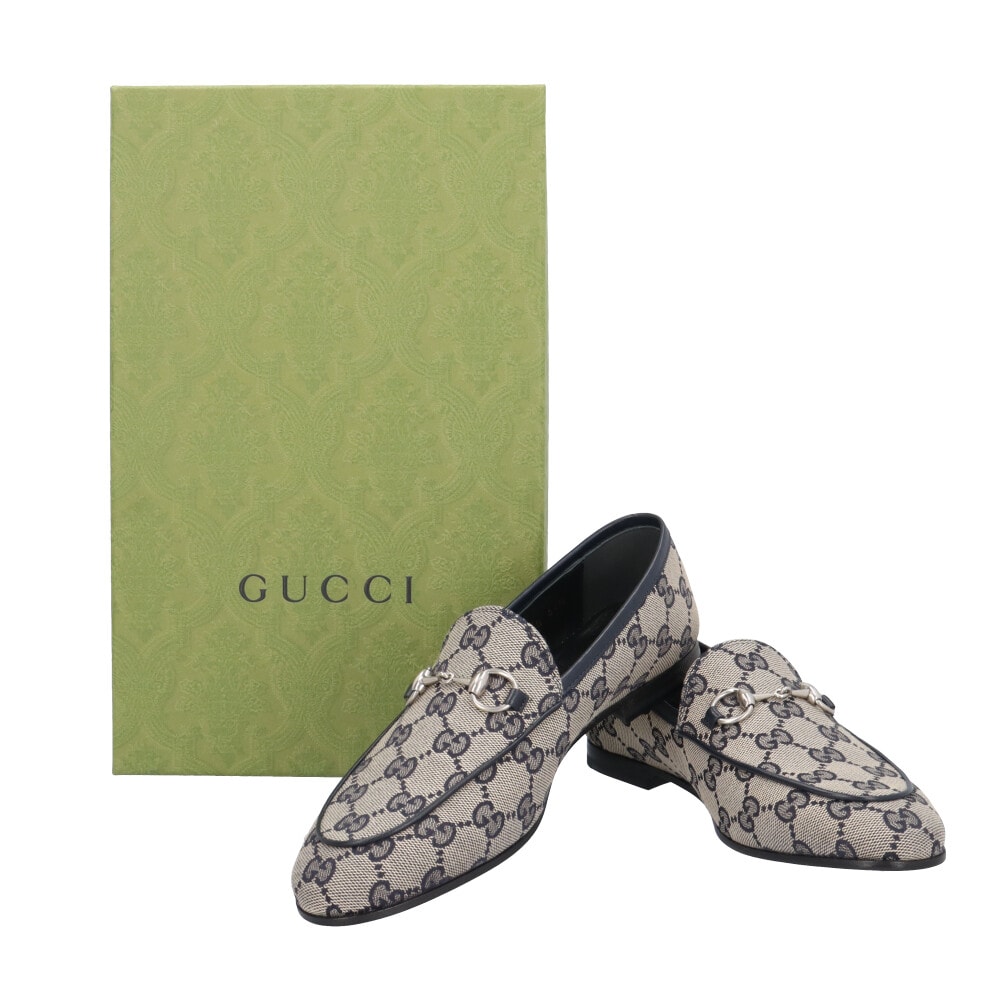 グッチ ホースビット ローファー GGキャンバス 693213 レディース GUCCI 中古