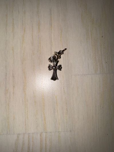 Chrome Hearts CH Cross Baby Fat Earrings "Silver"