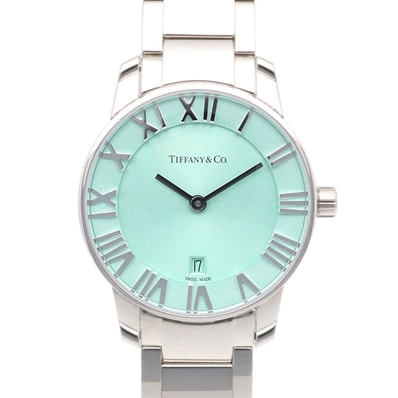 ティファニー アトラス 腕時計 時計 ステンレススチール 63452807 クオーツ レディース 1年保証 TIFFANY&Co. 中古
