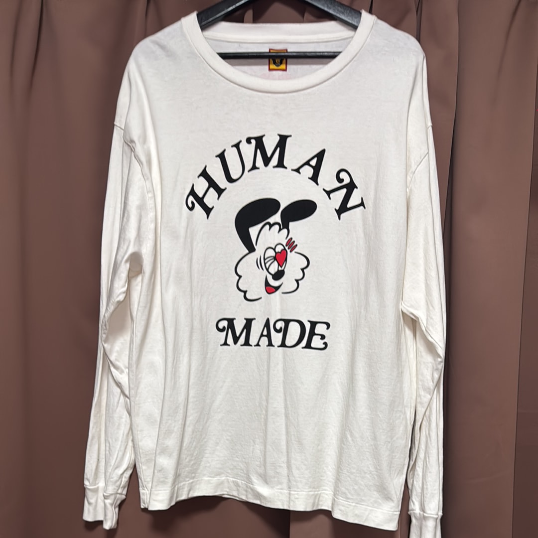 HUMAN MADE GDC Valentine's Day L/S T-Shirt "White" / VERDY
