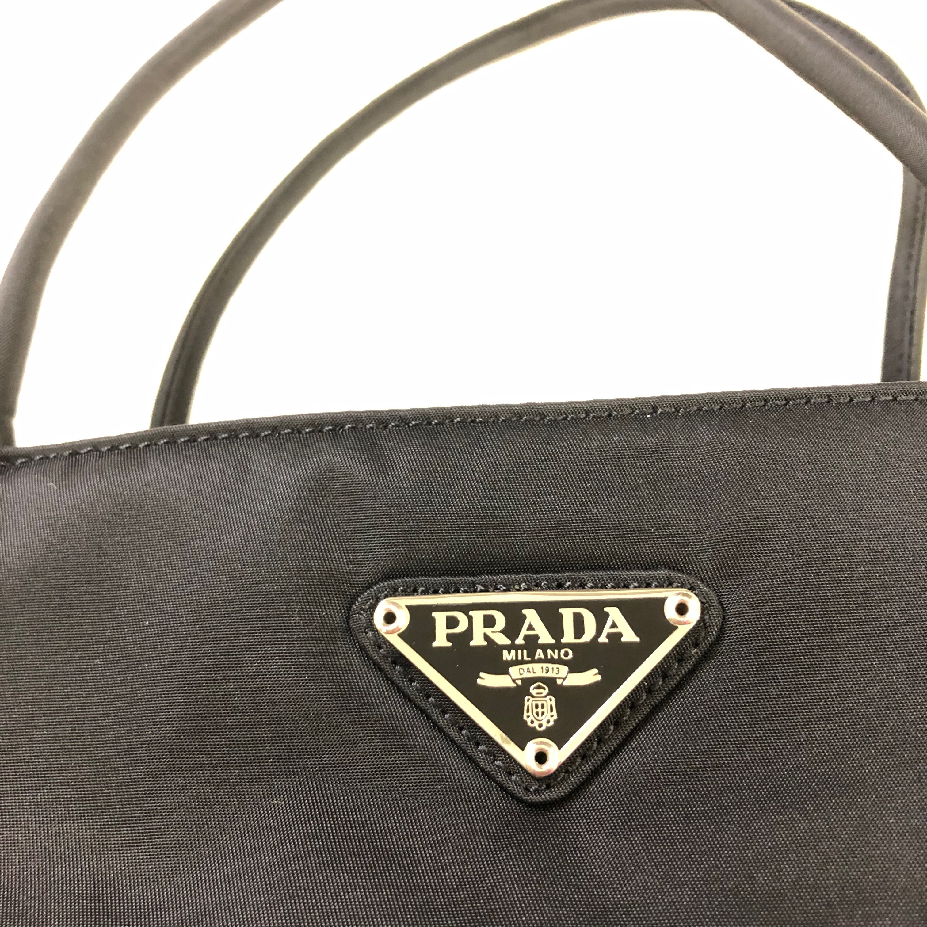 PARADA Tessute Nylon Handle Bag "Black"