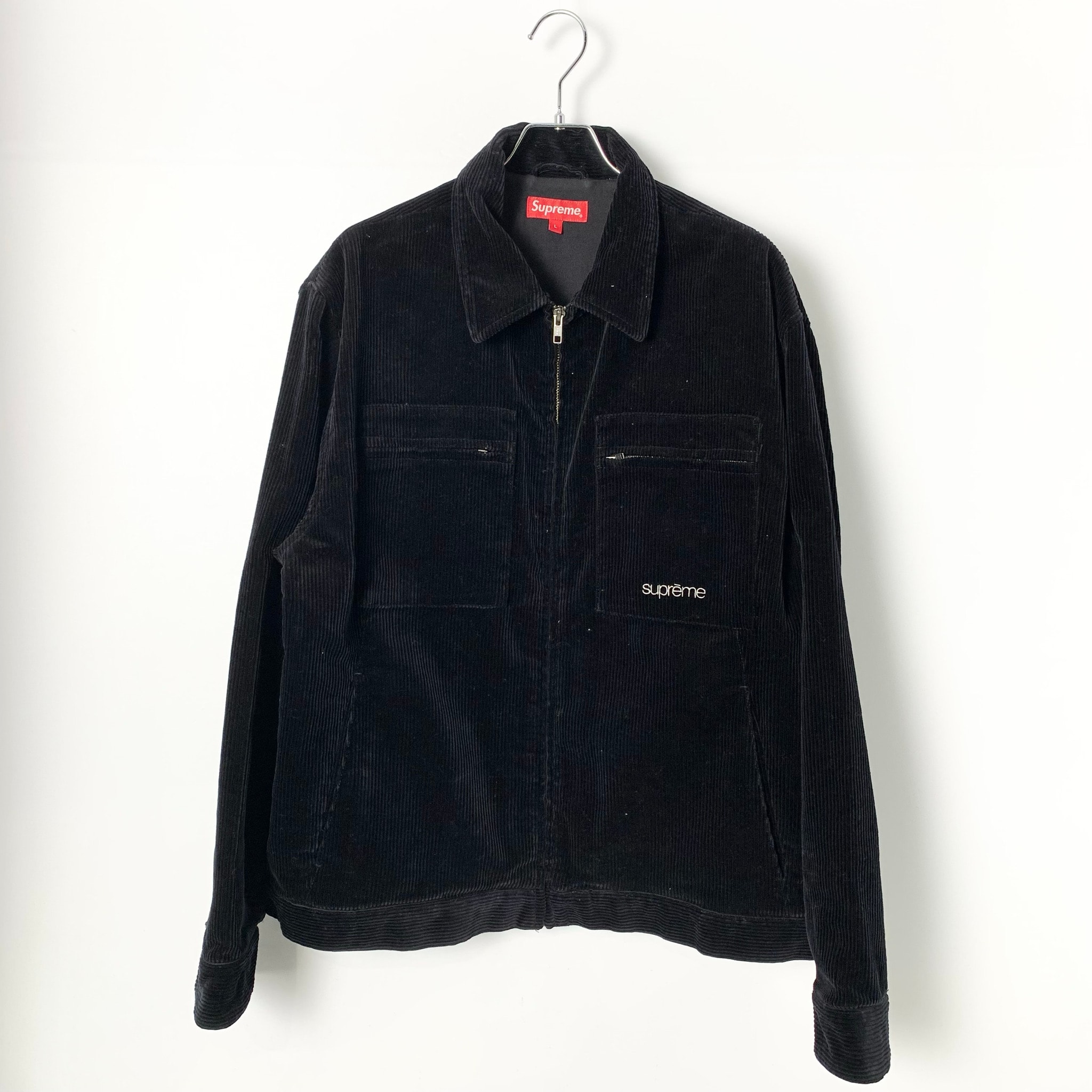 Supreme Corduroy Zip Jacket "Black"