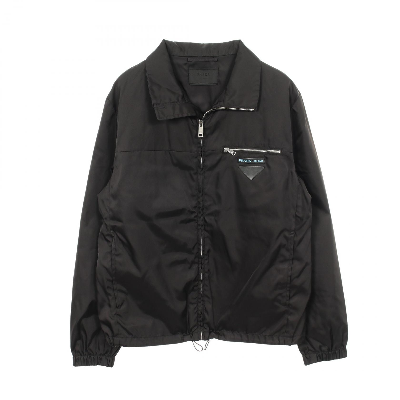 プラダ PRADA トライアングルパッチ ジップアップ 衣料品 アウター メンズ SGN836 【中古】