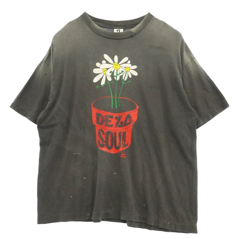 SAINT MICHAEL セントマイケル SM-HR1-0000-C18 DE LA SOUL DLS_SS TEE デラソウル プリント 半袖 Tシャツ グレー系 マルチカラー系【中古】