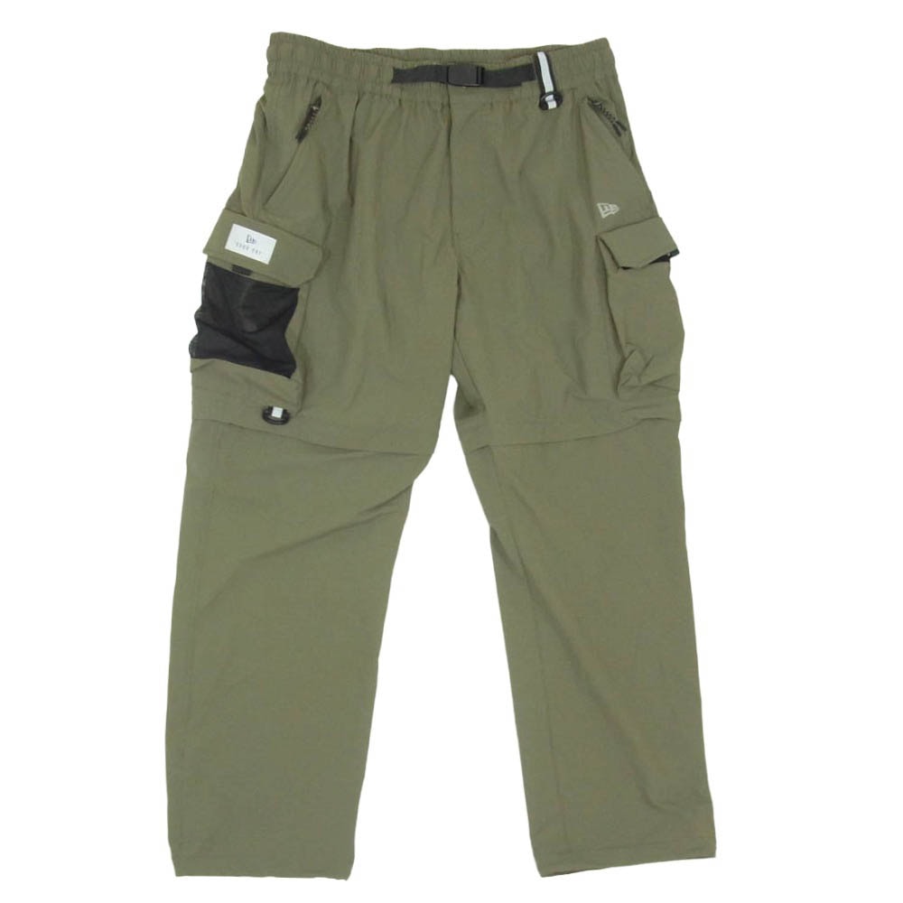 NEW ERA ニューエラ 2WAY ギミック フィールド ナイロン カーゴ パンツ カーキ系 L【中古】