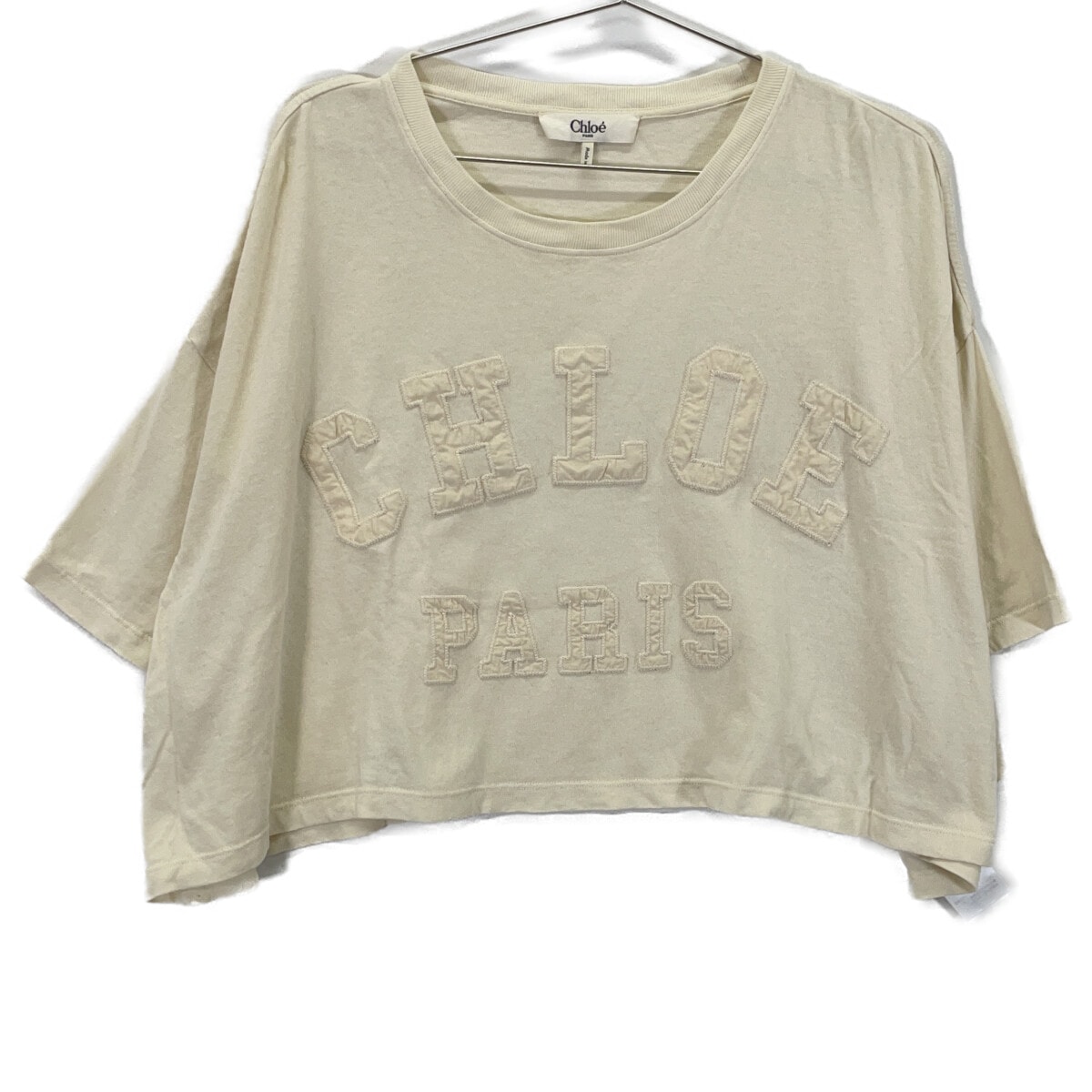 クロエ 25SS ロゴワッペンボクシーフィットTシャツ