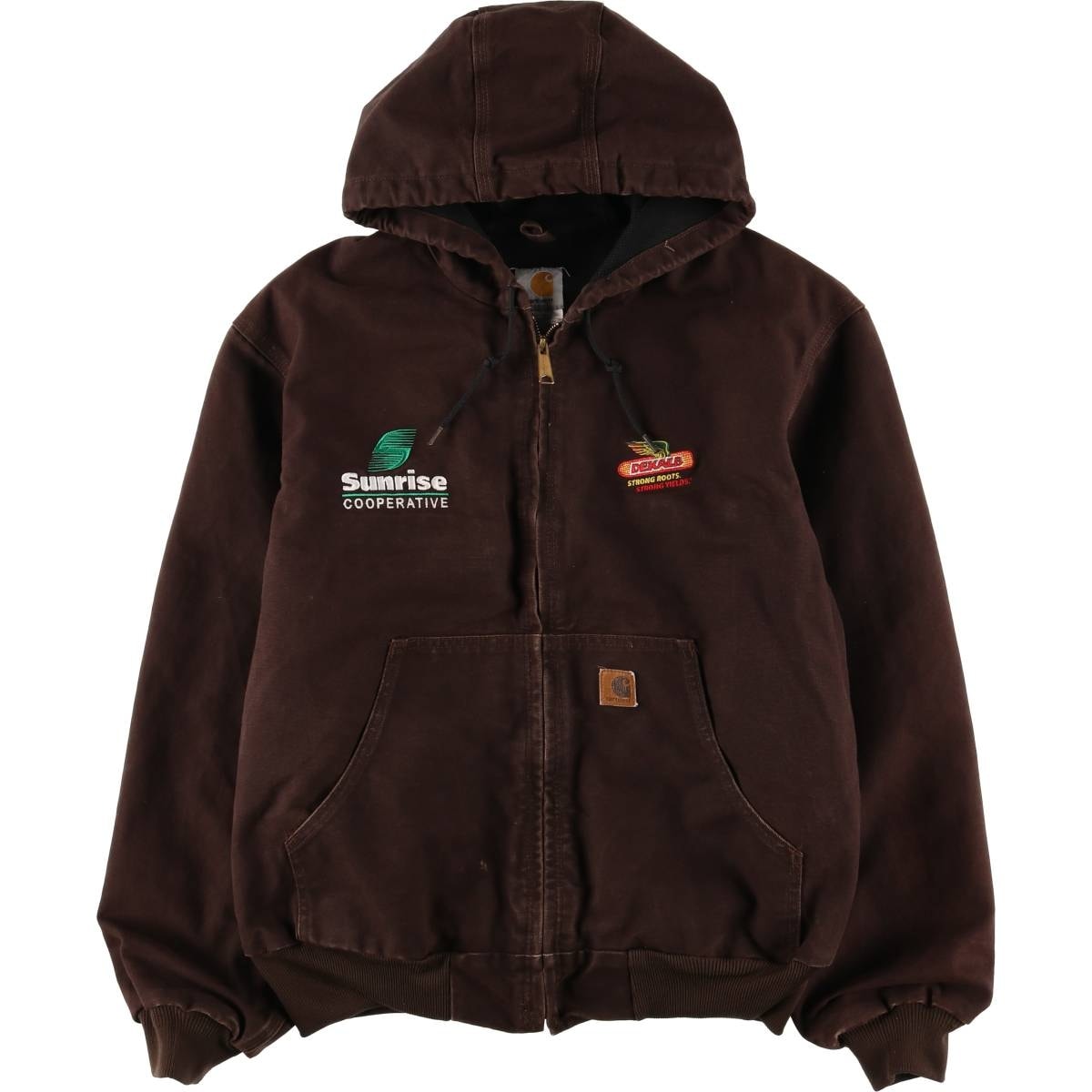 古着 00年代 カーハート Carhartt アクティブジャケット ダックフルジップパーカー メンズL相当/eaa599675