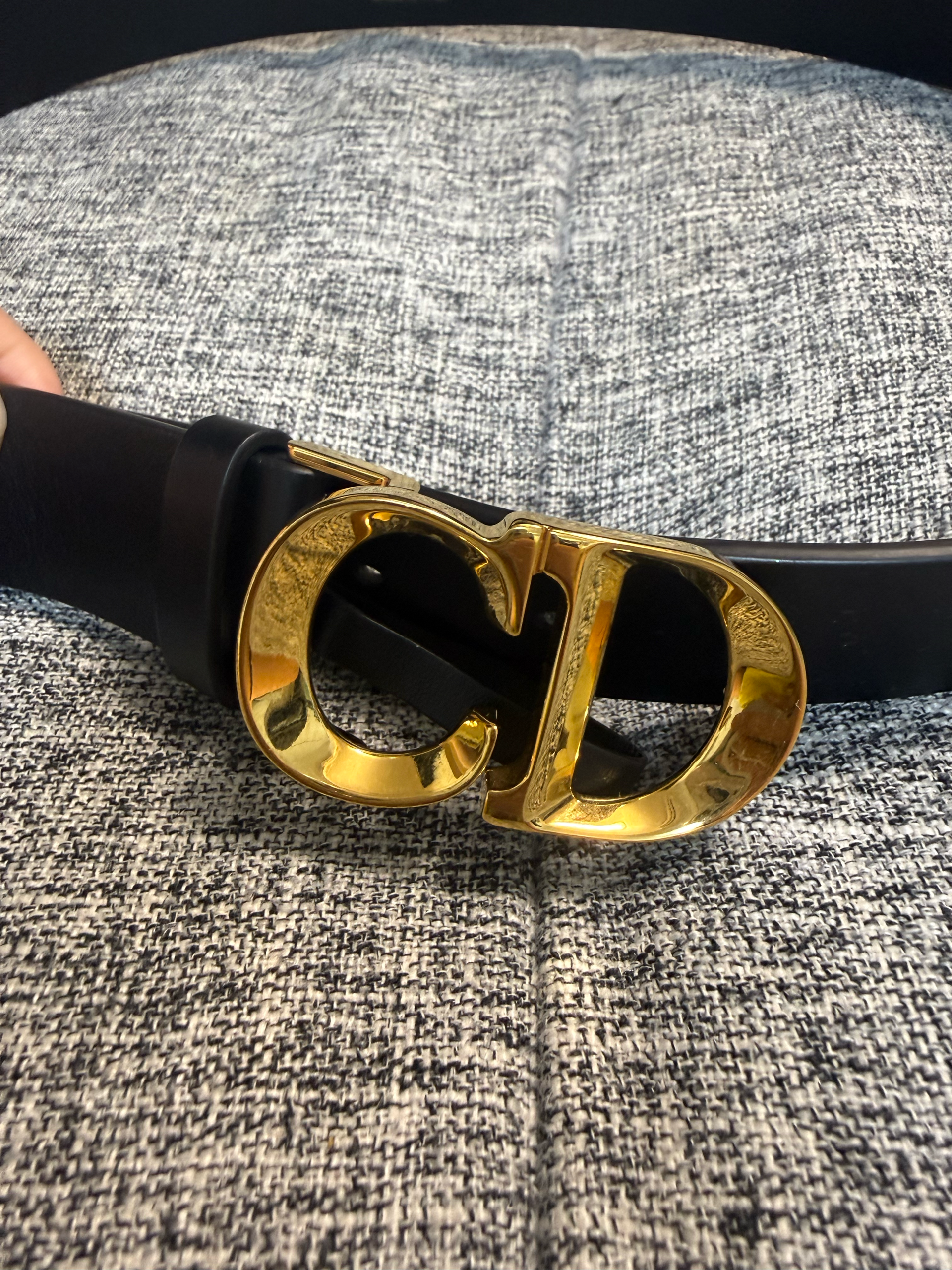 Dior C'est Dior Belt Smooth Calfskin 30mm "Black"