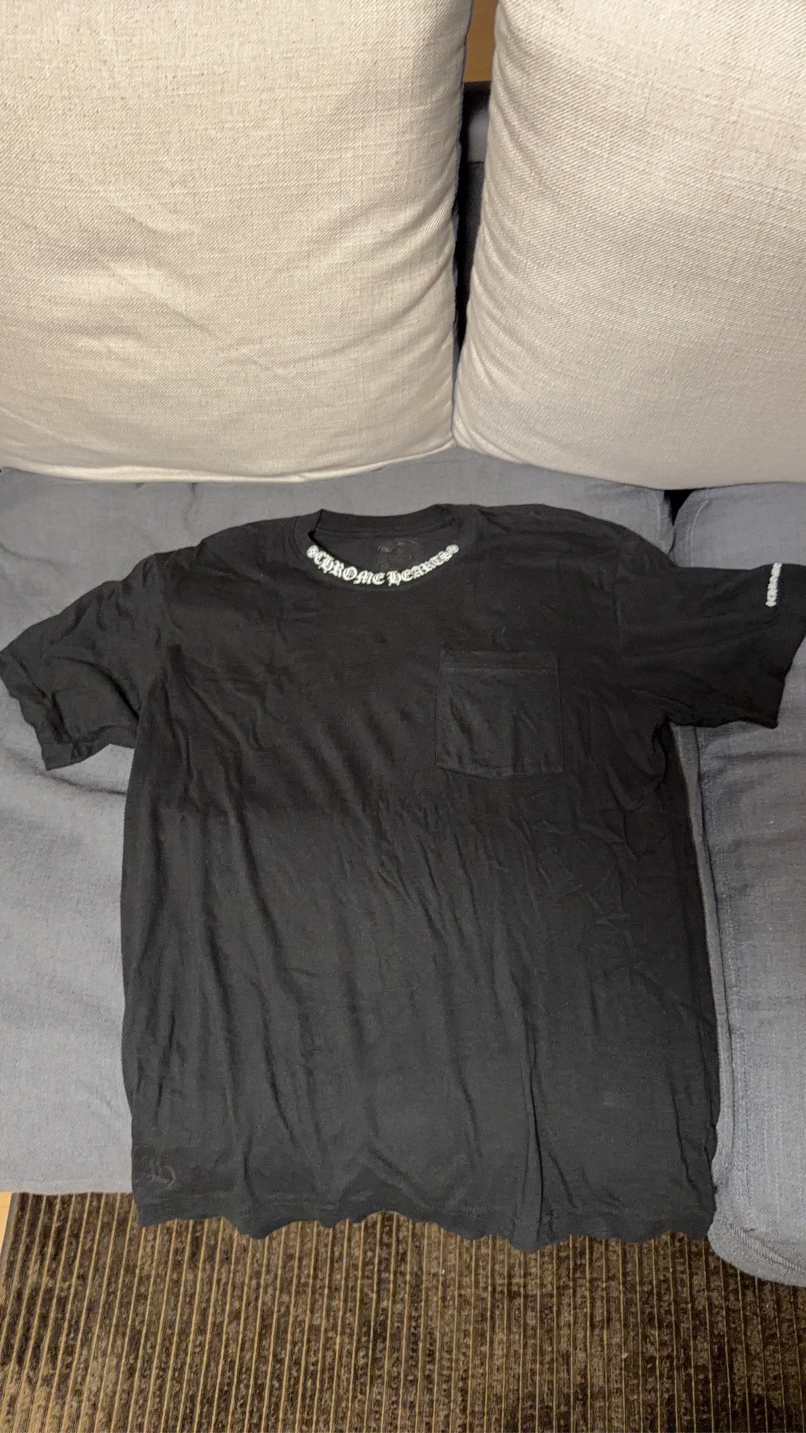 Chrome Hearts Neck Logo S/S T-Shirt "Black/White"