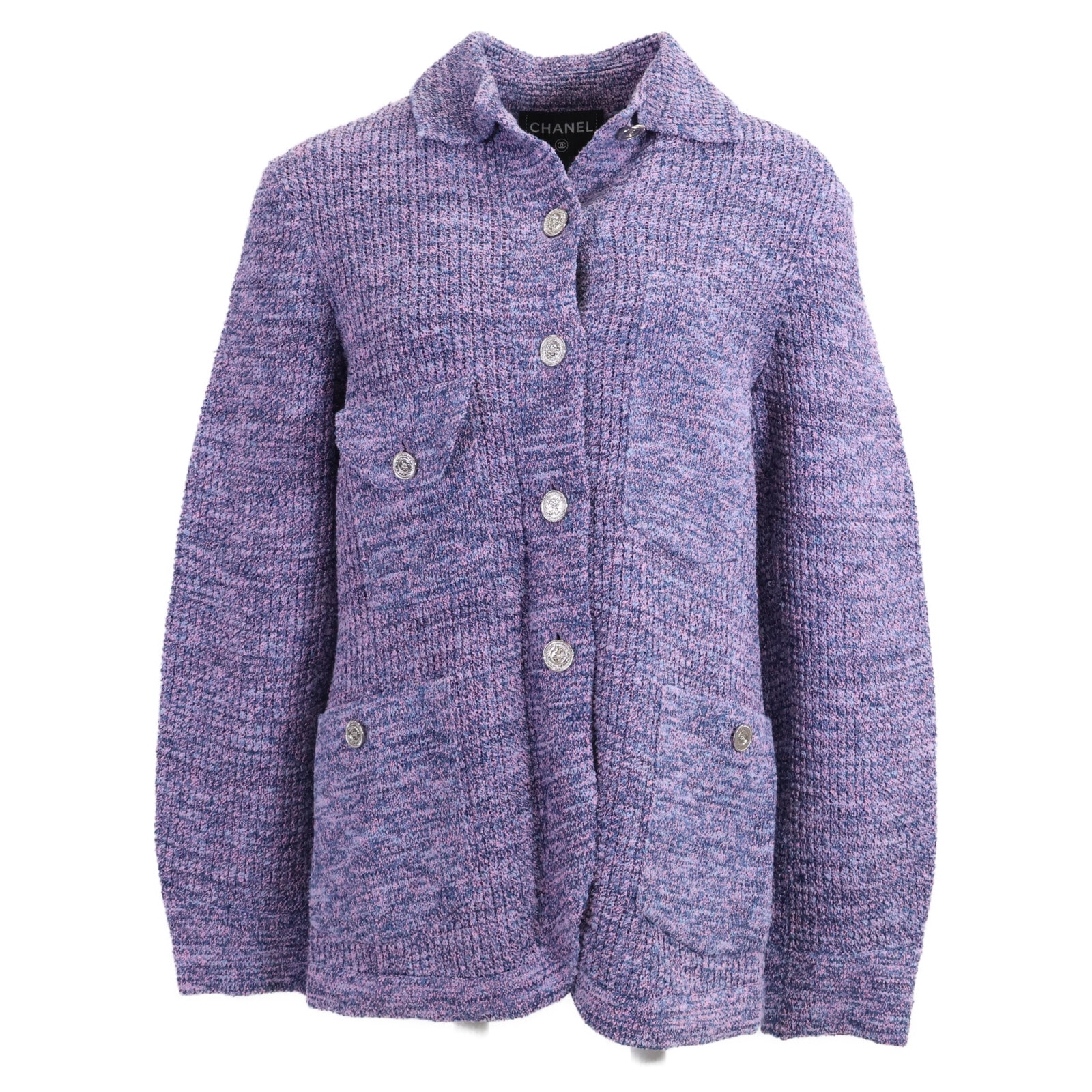 シャネル 【新品同様/国内正規】25AW P79210K11433 ココマークボタン ニットジャケット 34