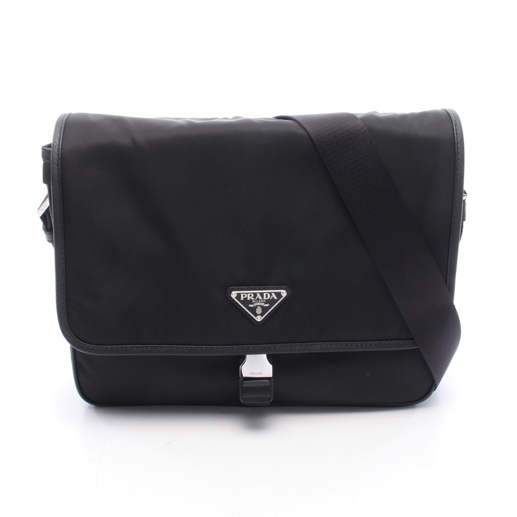 プラダ PRADA ショルダーバッグ バッグ ナイロン レザー レディース ブラック系 2VD0872DMHF0002 【新品】