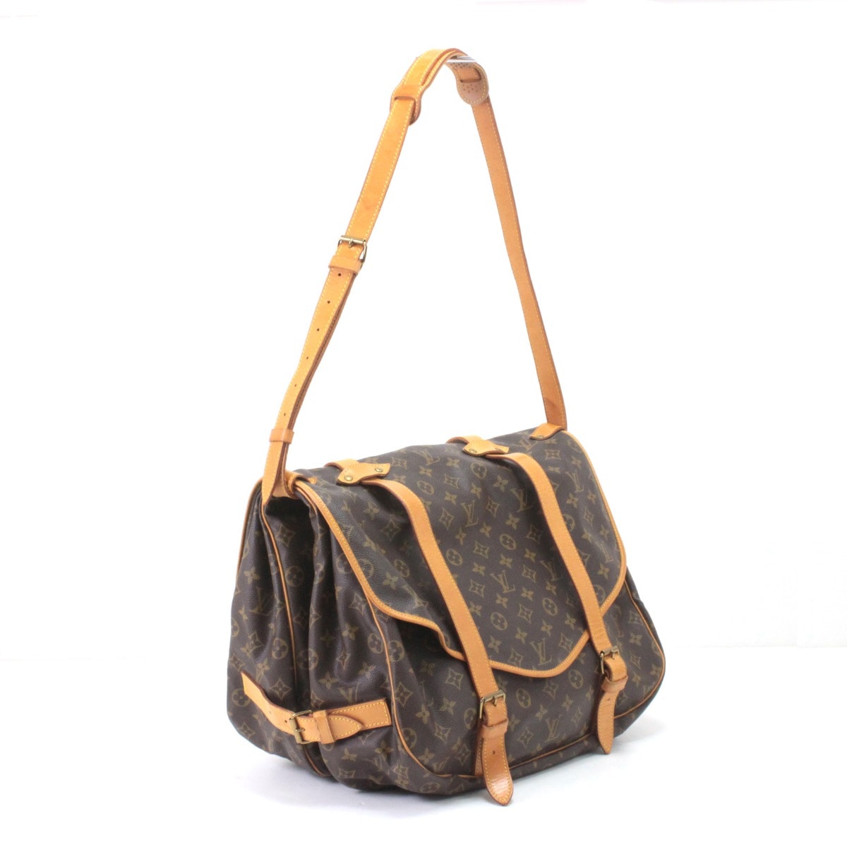 $$ LOUIS VUITTON ルイヴィトン モノグラム ソミュール43 ショルダーバッグ M42252