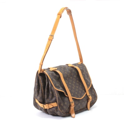 $$ LOUIS VUITTON ルイヴィトン モノグラム ソミュール43 ショルダーバッグ M42252