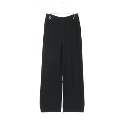 エルメス HERMES Hモチーフ ニット パンツ 衣料品 ボトムス ウール レディース ブラック系 【中古】