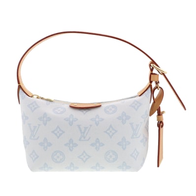 LOUIS VUITTON ルイ・ヴィトン ポシェット ヒルズ ハンドバッグ M28250 キャンバス ブルー レディース【中古】